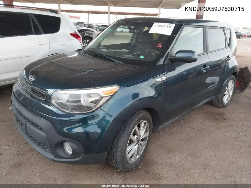 2018 Kia Soul + VIN: KNDJP3A59J7530715 Lot: 42819759