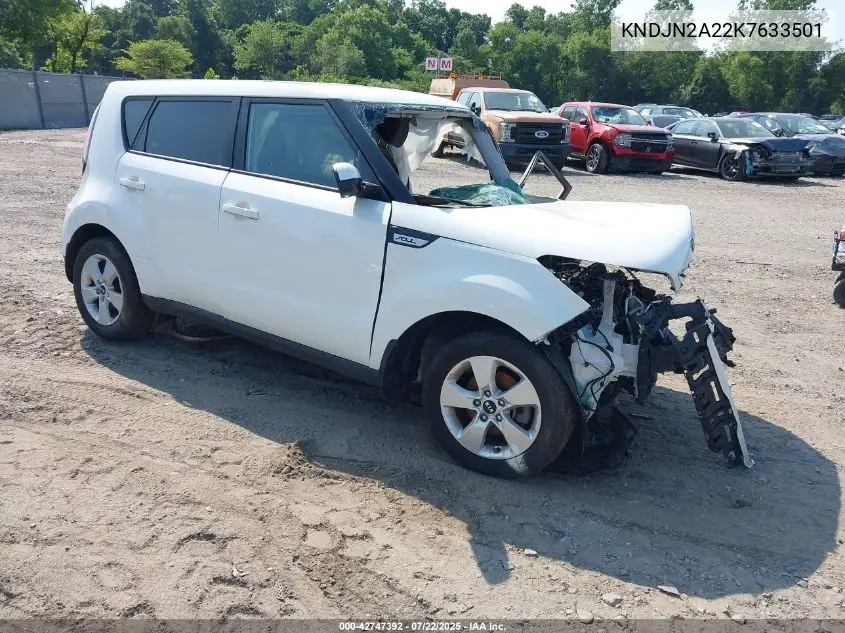 2019 Kia Soul VIN: KNDJN2A22K7633501 Lot: 42747392