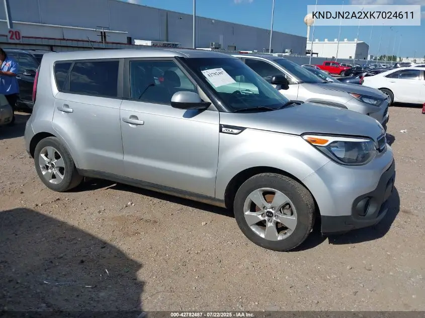 kndjn2a2xk7024611 KNDJN2A2XK7024611 2019 Kia Soul