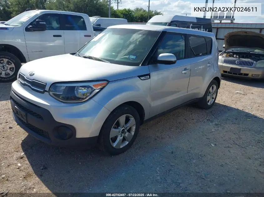 kndjn2a2xk7024611 KNDJN2A2XK7024611 2019 Kia Soul