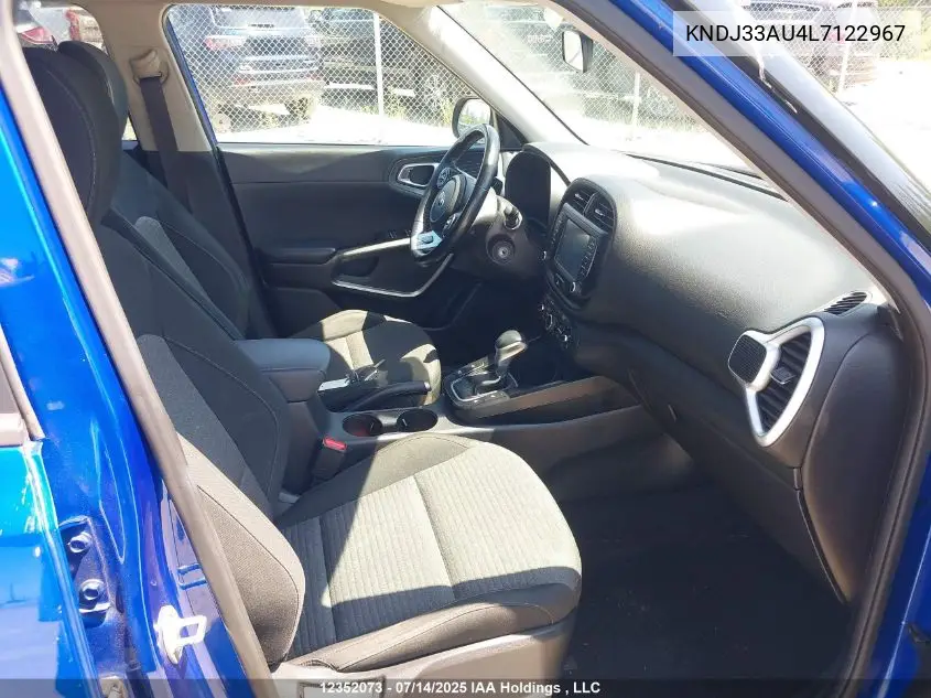 2020 Kia Soul Ex VIN: KNDJ33AU4L7122967 Lot: 12352073