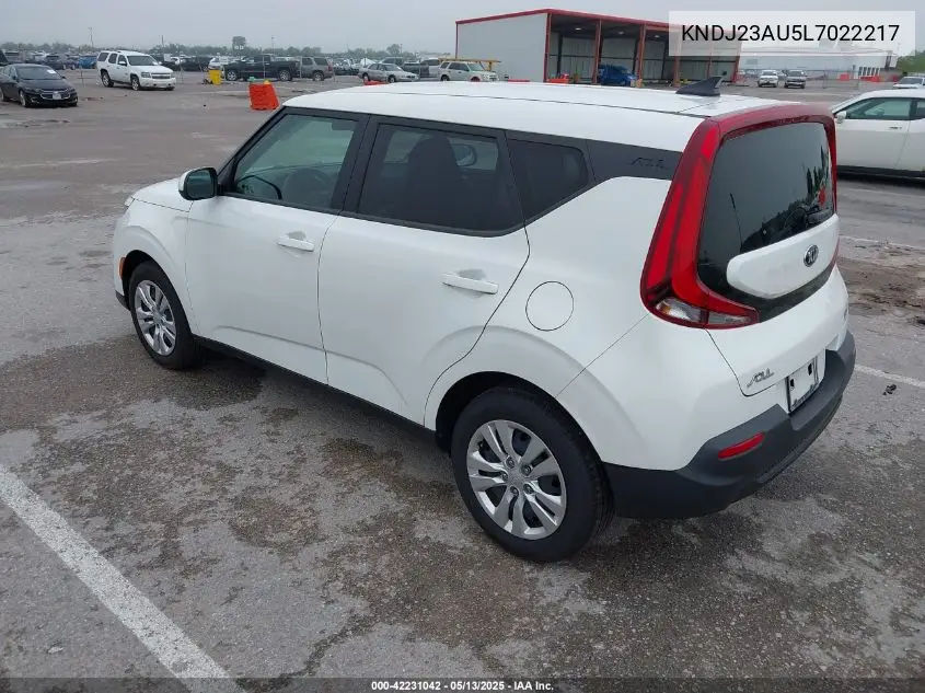 2020 Kia Soul Lx VIN: KNDJ23AU5L7022217 Lot: 42231042