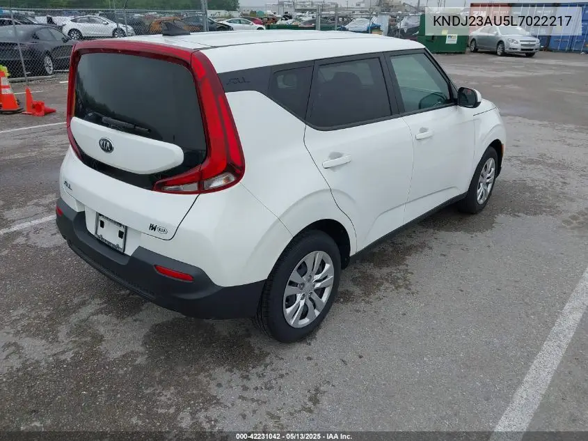 2020 Kia Soul Lx VIN: KNDJ23AU5L7022217 Lot: 42231042