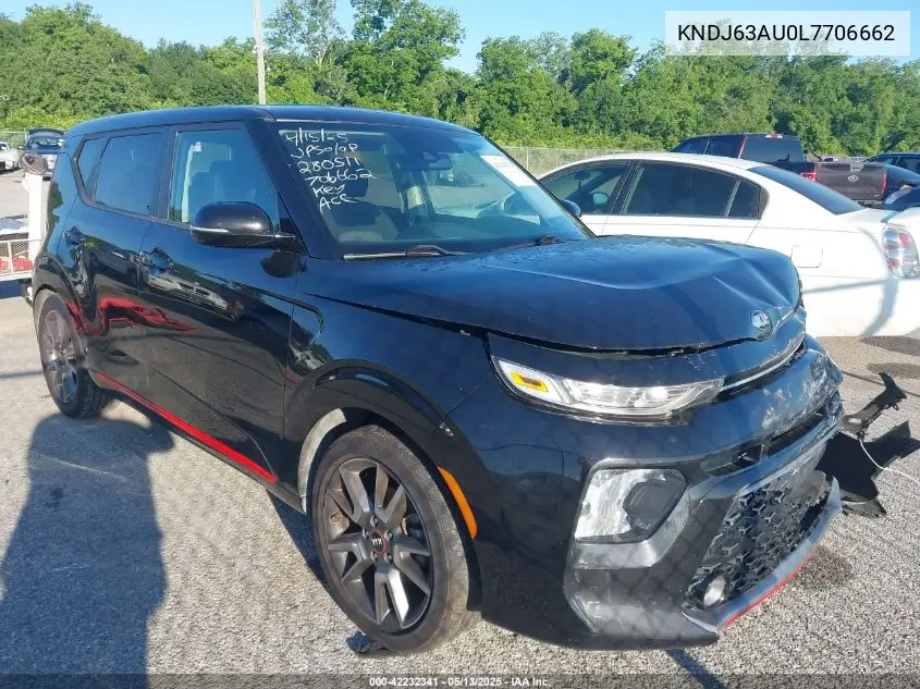 2020 Kia Soul Gt-Line VIN: KNDJ63AU0L7706662 Lot: 42232341