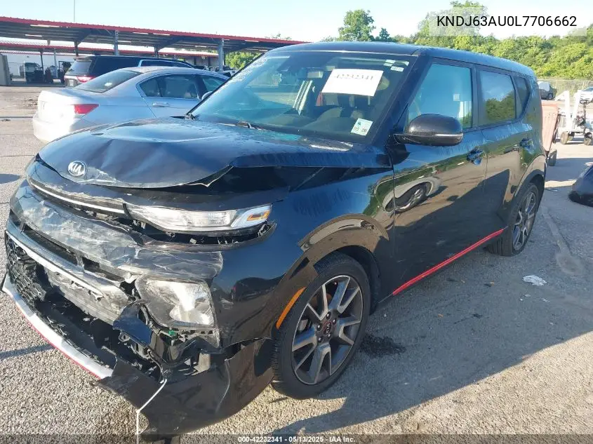 2020 Kia Soul Gt-Line VIN: KNDJ63AU0L7706662 Lot: 42232341