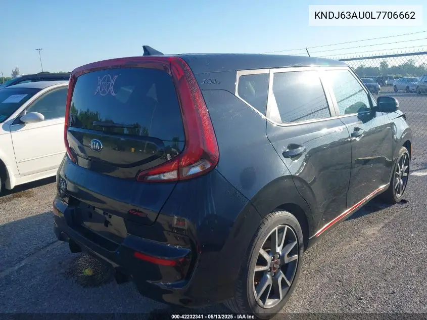 2020 Kia Soul Gt-Line VIN: KNDJ63AU0L7706662 Lot: 42232341