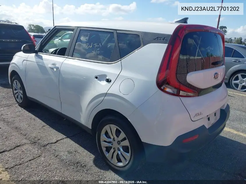 2020 Kia Soul Lx VIN: KNDJ23AU2L7701202 Lot: 42247953