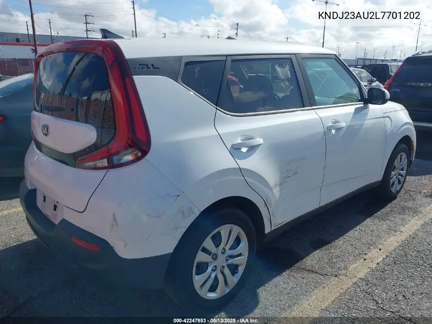 2020 Kia Soul Lx VIN: KNDJ23AU2L7701202 Lot: 42247953