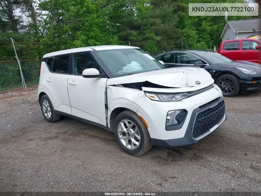 2020 Kia Soul S VIN: KNDJ23AU0L7722100 Lot: 42251910