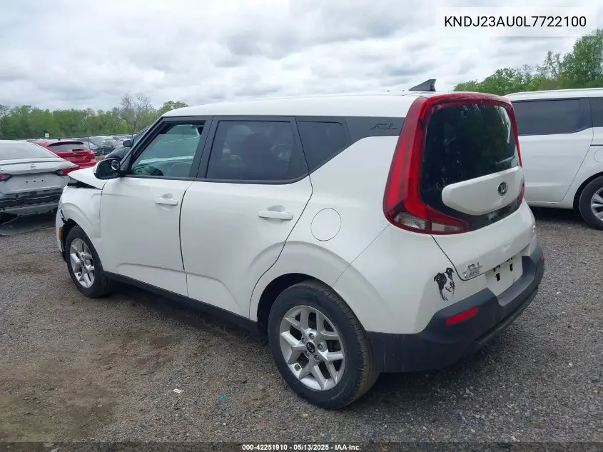 2020 Kia Soul S VIN: KNDJ23AU0L7722100 Lot: 42251910