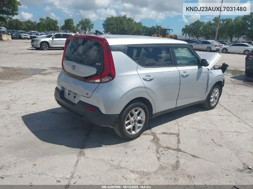 2020 Kia Soul S VIN: KNDJ23AUXL7031480 Lot: 42267008