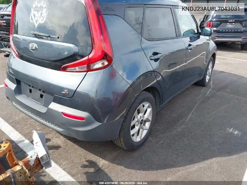 2020 Kia Soul S VIN: KNDJ23AU8L7043031 Lot: 42578838