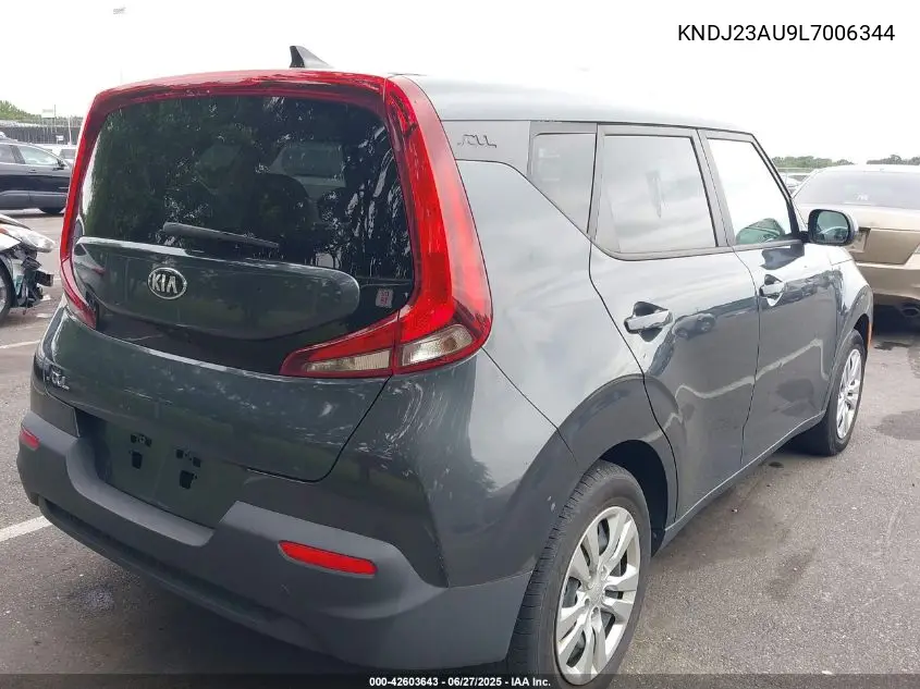 2020 Kia Soul Lx VIN: KNDJ23AU9L7006344 Lot: 42603643