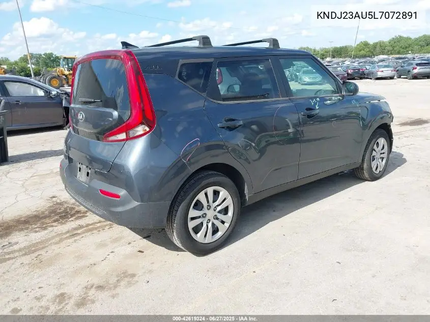 2020 Kia Soul Lx VIN: KNDJ23AU5L7072891 Lot: 42619324