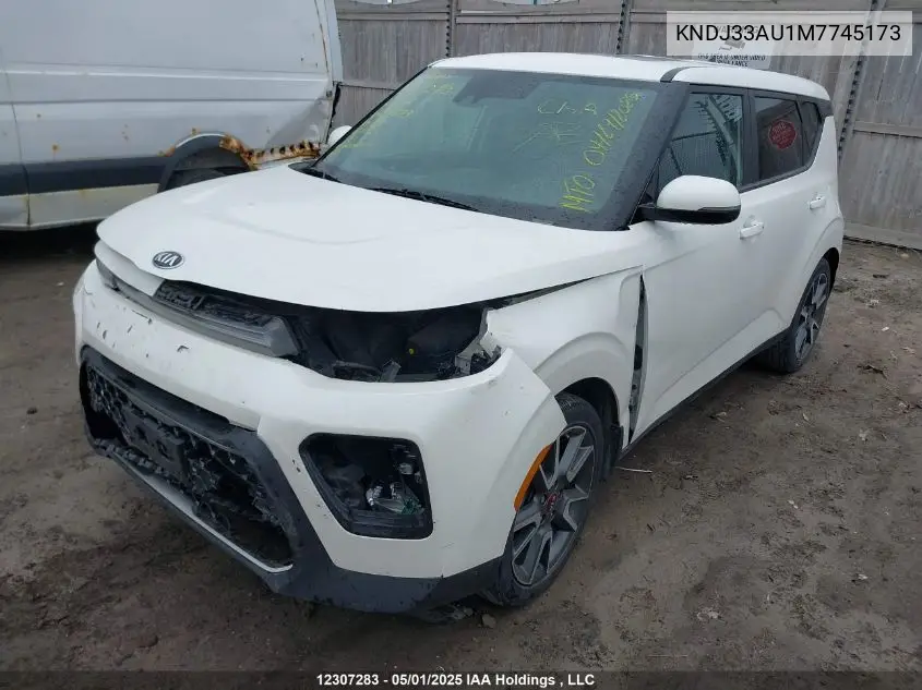 2021 Kia Soul Ex VIN: KNDJ33AU1M7745173 Lot: 12307283