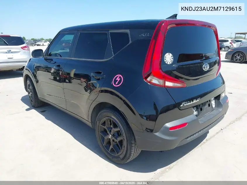 2021 Kia Soul S VIN: KNDJ23AU2M7129615 Lot: 41985545