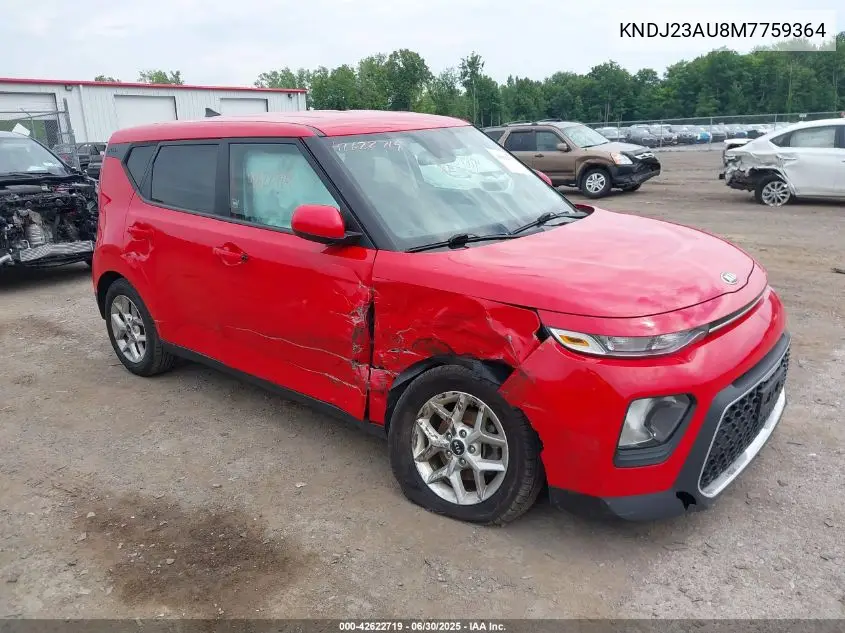 2021 Kia Soul S VIN: KNDJ23AU8M7759364 Lot: 42622719