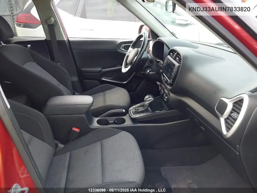 2022 Kia Soul Ex VIN: KNDJ33AU8N7833820 Lot: 12336098