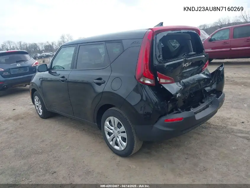 2022 Kia Soul Lx VIN: KNDJ23AU8N7160269 Lot: 42032407