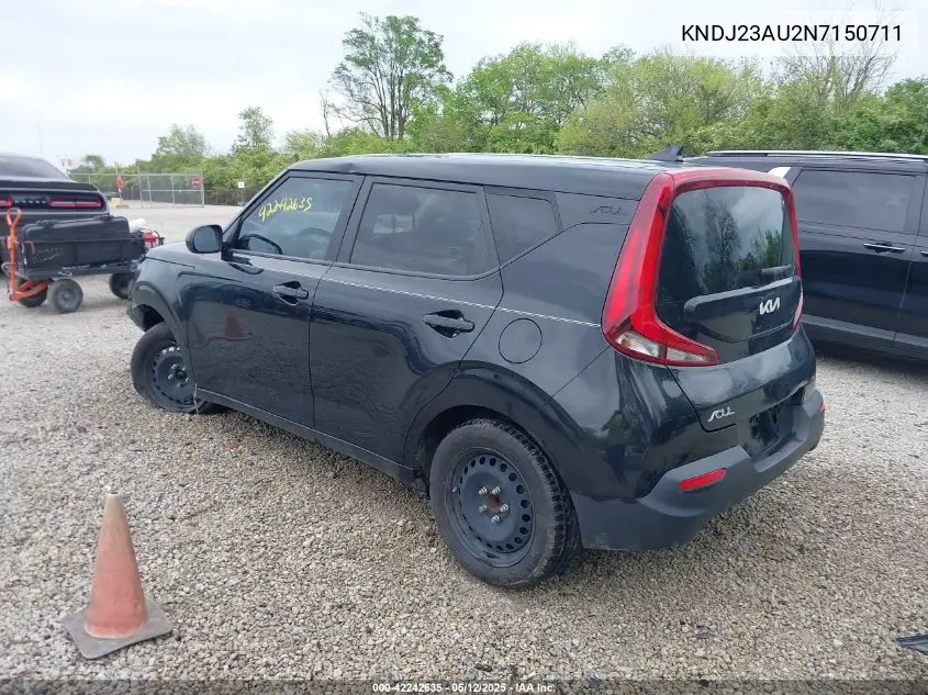2022 Kia Soul Lx VIN: KNDJ23AU2N7150711 Lot: 42242635