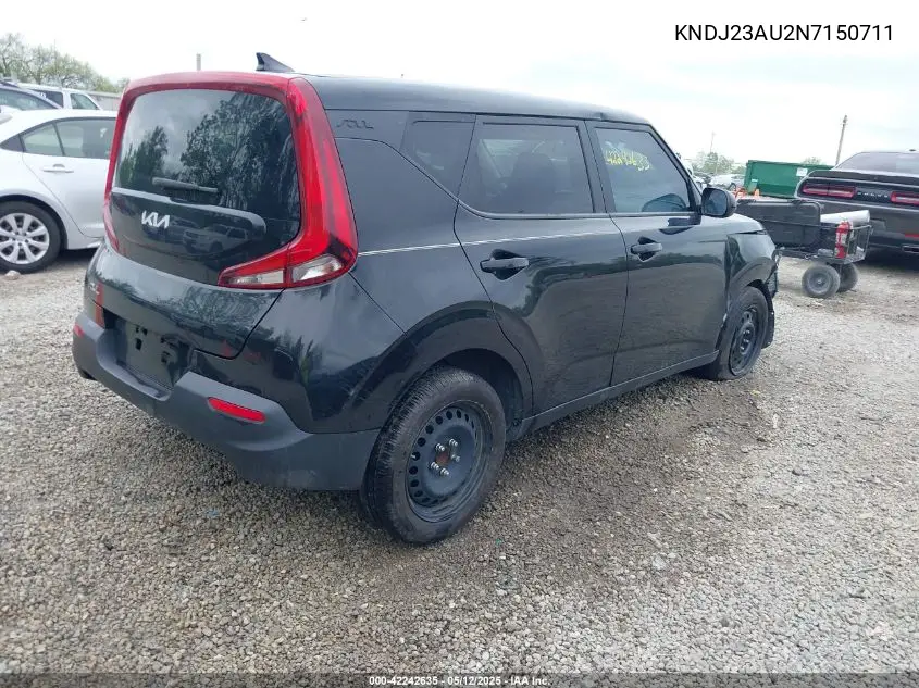 2022 Kia Soul Lx VIN: KNDJ23AU2N7150711 Lot: 42242635