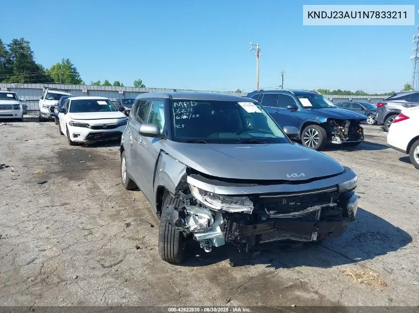 2022 Kia Soul Lx VIN: KNDJ23AU1N7833211 Lot: 42622830