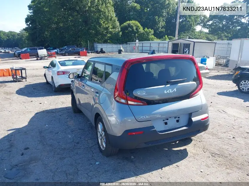 2022 Kia Soul Lx VIN: KNDJ23AU1N7833211 Lot: 42622830