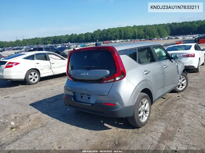 2022 Kia Soul Lx VIN: KNDJ23AU1N7833211 Lot: 42622830