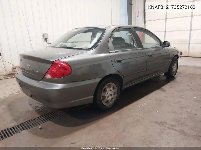 2003 Kia Spectra Ls VIN: KNAFB121735272162 Lot: 42606032