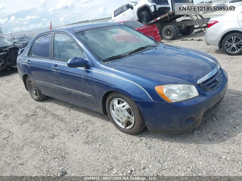 2005 Kia Spectra Ex/Lx VIN: KNAFE121855085393 Lot: 12349013