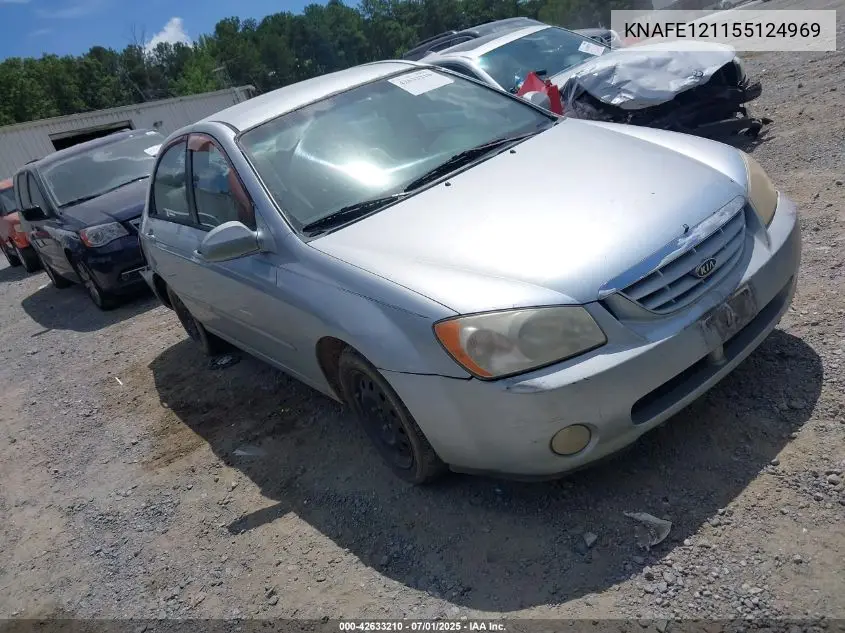 2005 Kia Spectra Ex/Lx/Sx VIN: KNAFE121155124969 Lot: 42633210