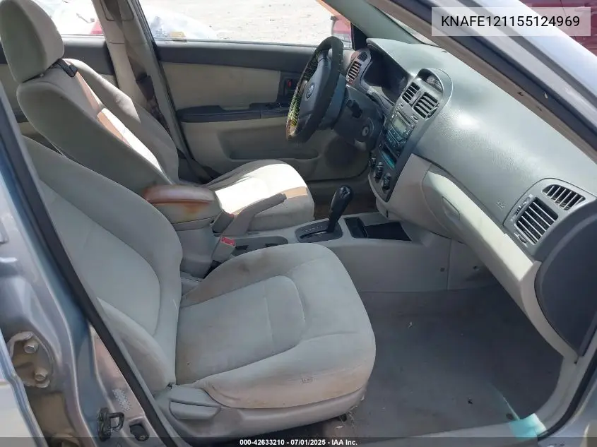 2005 Kia Spectra Ex/Lx/Sx VIN: KNAFE121155124969 Lot: 42633210