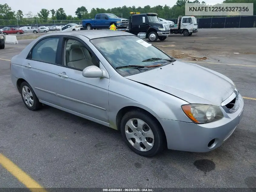 2006 Kia Spectra Ex/Lx/Sx VIN: KNAFE122565327356 Lot: 42580463