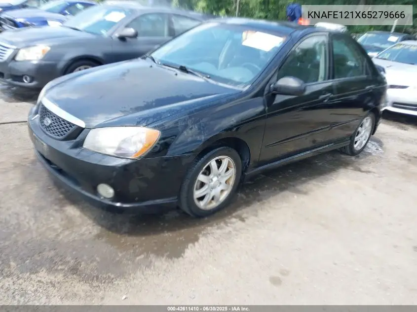 2006 Kia Spectra Ex/Lx/Sx VIN: KNAFE121X65279666 Lot: 42611410
