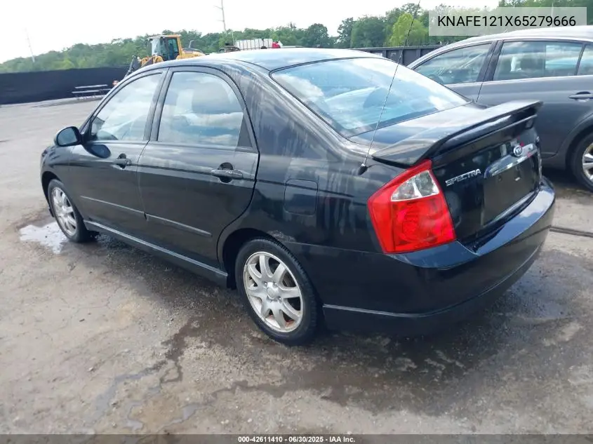 2006 Kia Spectra Ex/Lx/Sx VIN: KNAFE121X65279666 Lot: 42611410