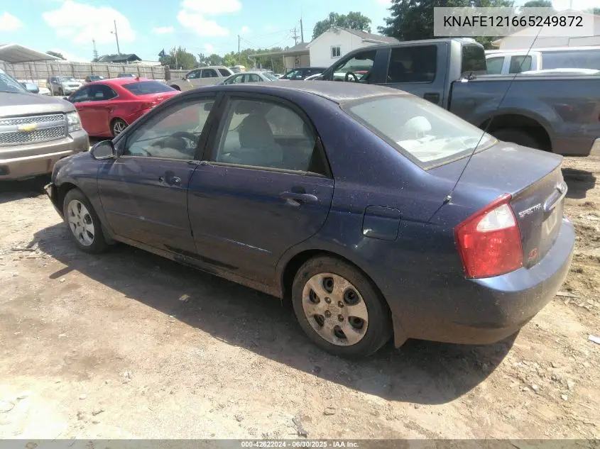 2006 Kia Spectra Ex/Lx/Sx VIN: KNAFE121665249872 Lot: 42622024