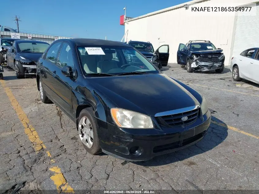 2006 Kia Spectra Ex/Lx/Sx VIN: KNAFE121865354977 Lot: 42623945