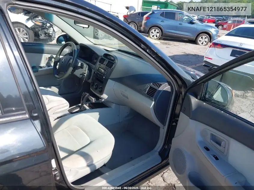 2006 Kia Spectra Ex/Lx/Sx VIN: KNAFE121865354977 Lot: 42623945