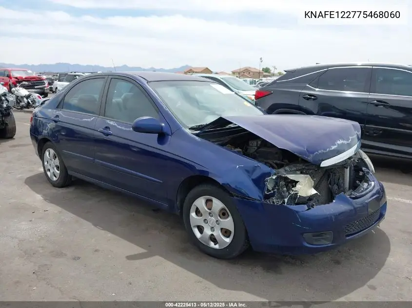 2007 Kia Spectra Ex VIN: KNAFE122775468060 Lot: 42225413