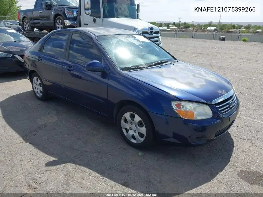 2007 Kia Spectra Ex VIN: KNAFE121075399266 Lot: 42257102
