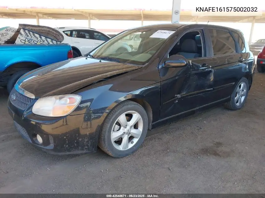 2007 Kia Spectra5 Sx VIN: KNAFE161575002032 Lot: 42548671