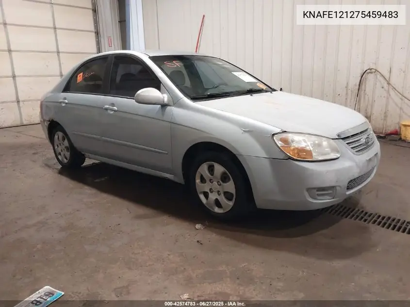 2007 Kia Spectra Ex VIN: KNAFE121275459483 Lot: 42574783