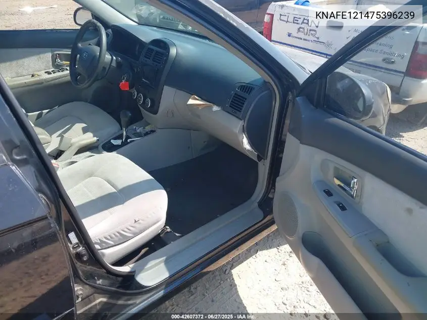 2007 Kia Spectra Ex VIN: KNAFE121475396239 Lot: 42607372