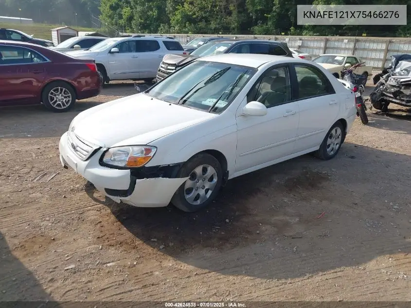 2007 Kia Spectra Ex VIN: KNAFE121X75466276 Lot: 42624538
