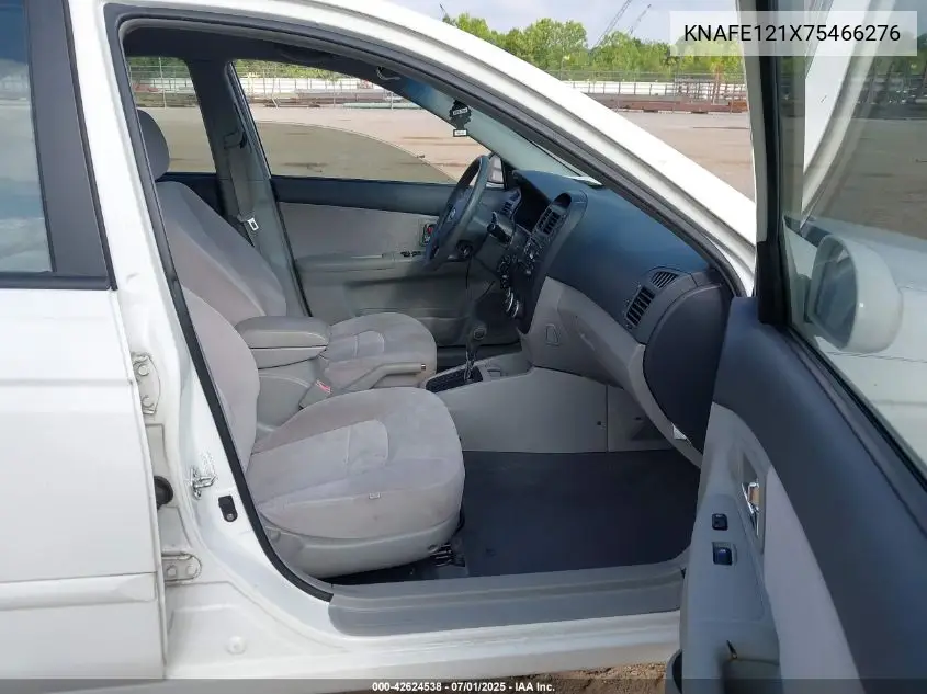 2007 Kia Spectra Ex VIN: KNAFE121X75466276 Lot: 42624538