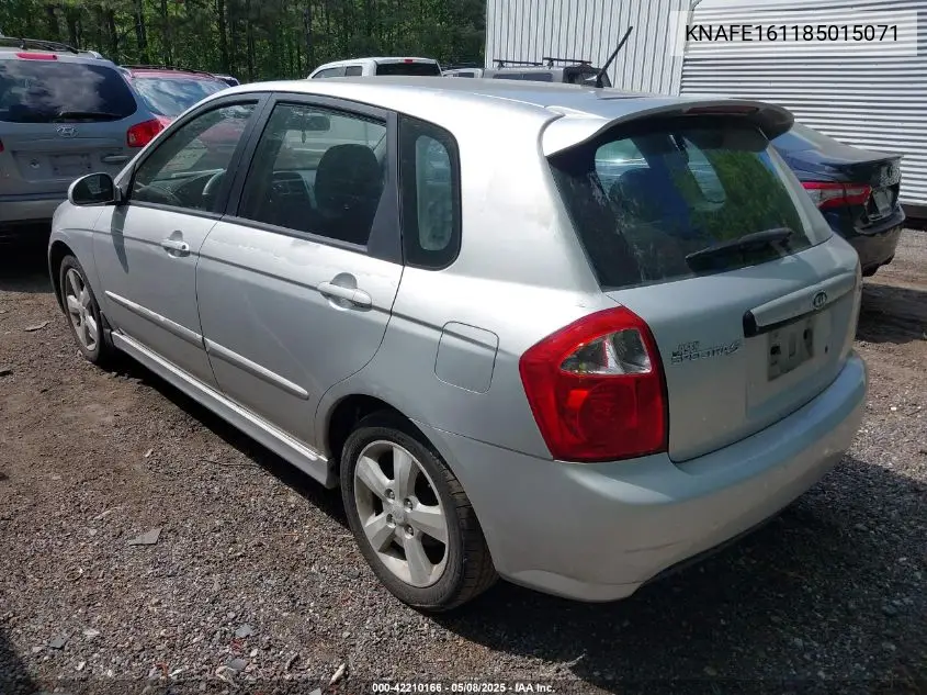 2008 Kia Spectra5 Sx VIN: KNAFE161185015071 Lot: 42210166