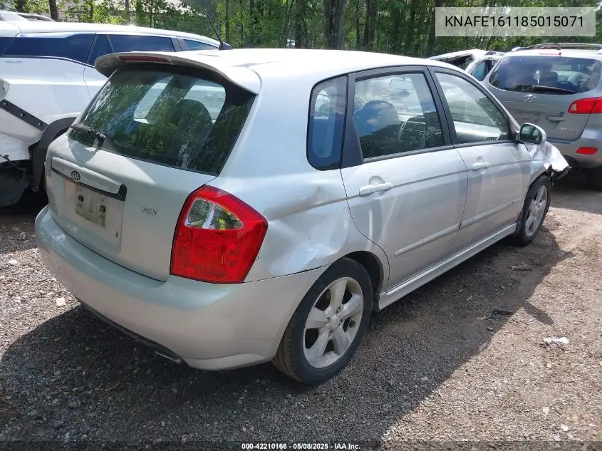 2008 Kia Spectra5 Sx VIN: KNAFE161185015071 Lot: 42210166