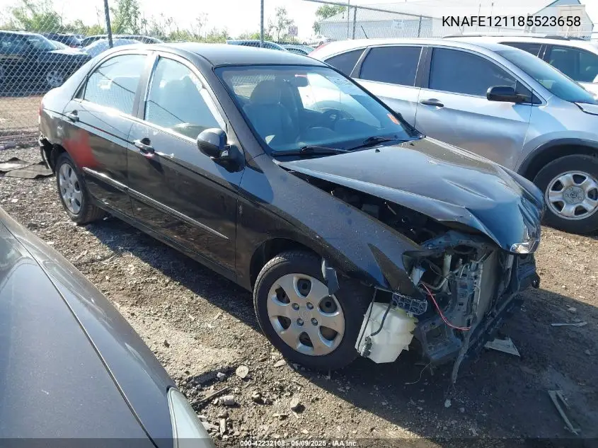 2008 Kia Spectra Ex VIN: KNAFE121185523658 Lot: 42232108