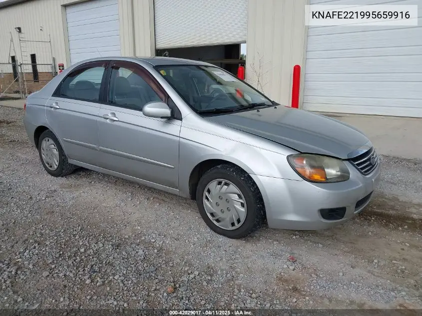 2009 Kia Spectra Ex VIN: KNAFE221995659916 Lot: 42029017