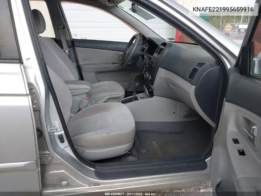 2009 Kia Spectra Ex VIN: KNAFE221995659916 Lot: 42029017